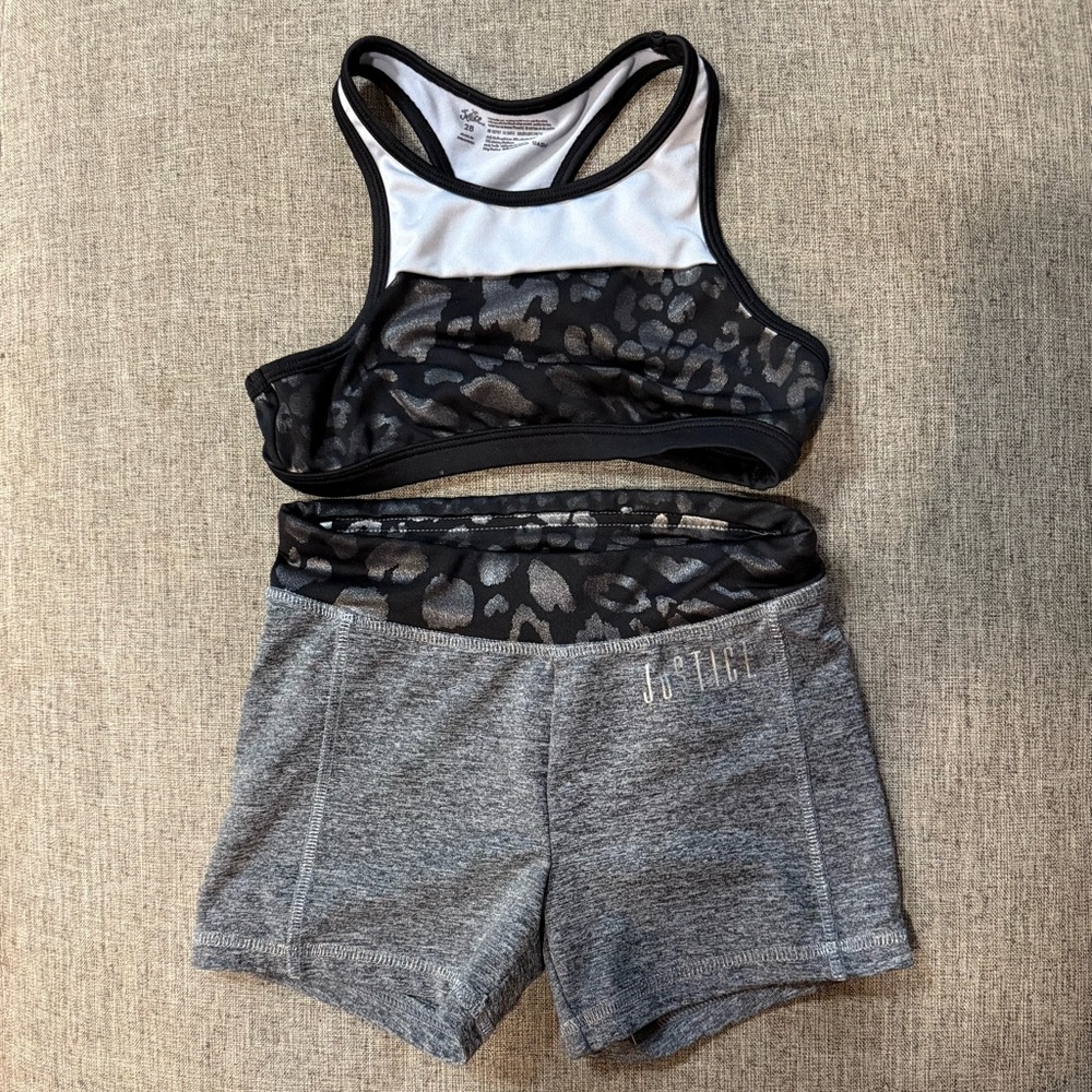Girls Dance Wear- Justice 2 Piece size 28